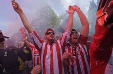 El Sporting de Gijón se juega hoy contra el Betis la permanencia en primera división y la afición sabe que hoy, más que nunca, debe estar a la altura.