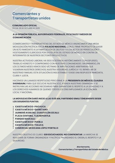 Bloqueo de transportistas este 29 de octubre: qué calles y autopistas estarán cerradas y alternativas viales