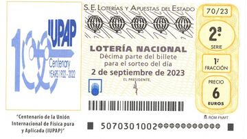 Lotería Nacional, sorteo en directo | Números y décimos premiados hoy, sábado 2 de septiembre