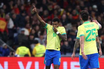 Rodrygo, tras marcar a España.