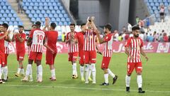 El Almer&iacute;a celebra su triunfo ante el Reus.