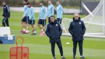 Los técnicos Valverde y Azpiazu