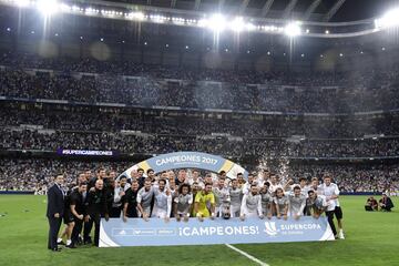 El Real Madrid campeón de la Supercopa.