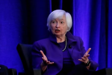 Former Federal Reserve Chairman Janet Yellen speaks during a panel discussion at the American Economic Association/Allied Social Science Association (ASSA) 2019 meeting in Atlanta, Georgia, U.S., January 4, 2019.