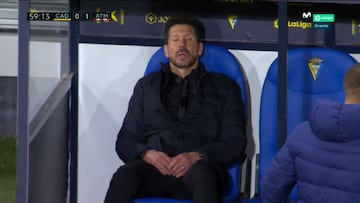 Simeone, tras el gol de Lemar en el Cádiz-Atlético