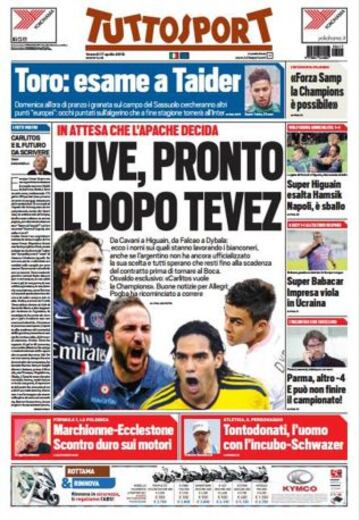 Portadas de la prensa deportiva