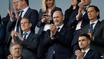 El alcalde de Vigo, Abel Caballero y el presidente de la RFEF, Rafael Louzán.