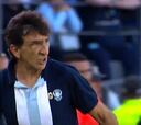 La reacción de Costas y Quinteros al gol errado de Galdames: ¡el DT de Racing se puso a correr!