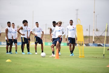 La Selección Colombia entrena de cara al partido frente a Venezuela este martes por las Eliminatorias a Qatar 2022.