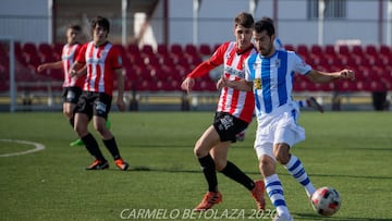 Imagen de una jornada anterior del UD Logroñés 'B'.