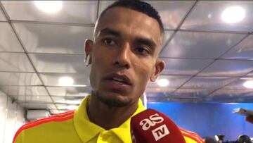 Tesillo en zona mixta después del encuentro contra Catar