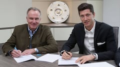 Lewandowski extends Bayern contract through to 2021