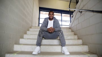 Diego Rolan, posando para AS en el Ciudad de M&aacute;laga.