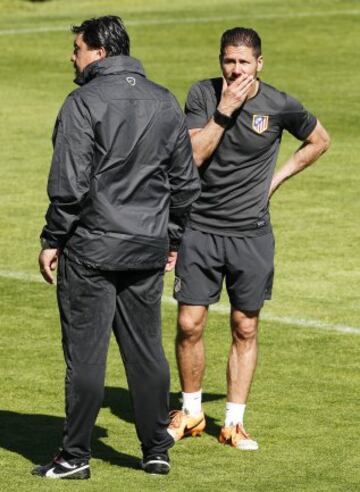 Simeone con Germán Burgos.