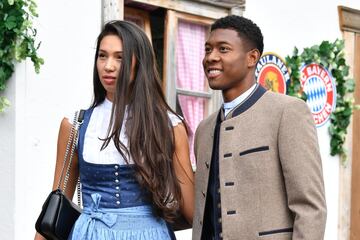 David Alaba y Shalimar Heppner. 