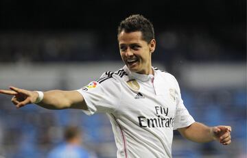 En septiembre de 2014, Javier Hernández pasó cedido del Manchester al Real Madrid.