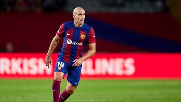 Oriol Romeu, en un partido del Barça esta temporada.