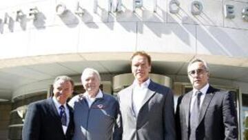 Alejandro Blanco recibe a Arnold Schwarzenegger