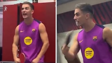 ¡Gavi se vuelve loco jugando al ping-pong! Lamine ha tenido hasta que silenciarlo