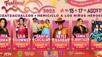 Festival del Mar Coatzacoalcos 2025: estos son los artistas que se presentarán