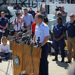 What did the US Coast Guard say about the catastrophic implosion at the press conference?