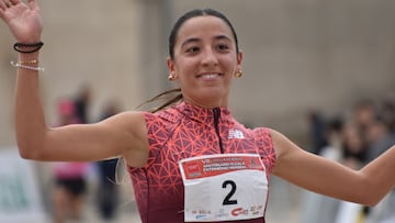 Marina Martínez en el Cross de Alcalá de Henares.