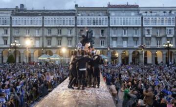 Celebración en la plaza de María Pita. 