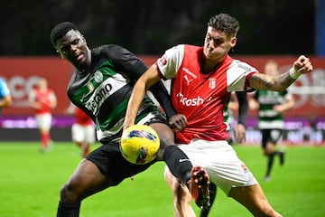 Roberto con el Sporting de Braga,