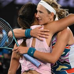 Azarenka aprovecha el mal fario de Pegula en cuartos