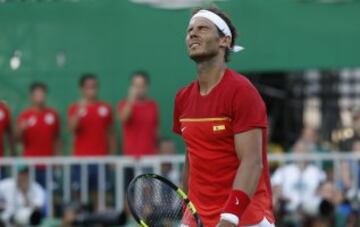 El heroico partido de Rafa Nadal ante Nishikori en imágenes