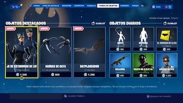 Fortnite: Batman y Catwoman reciben skins y Gotham llega a la isla