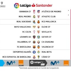 Se avecina nuevo lío con los horarios de la jornada 9 de Liga