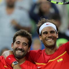 Rafa Nadal y Marc López son campeones olímpicos