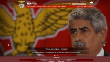 Imagen de la web del Benfica.