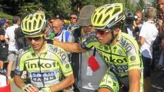 Majka y Contador, en la edici&oacute;n 2015 del Tour.