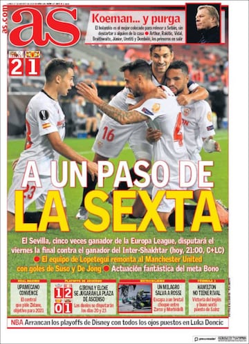 Las portadas de AS de agosto