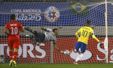 Neymar empató el partido. 1-1.