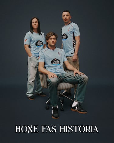 Después de ochos años, los celtistas disfrutarán de ver a su equipo jugando la Europa League de nuevo. El diseño de Hummel no presenta ninguna innovación importante, ya que el conjunto destaca por el azul celeste característico del Celta. Resaltan las líneas rojas que aparecen en los hombros.