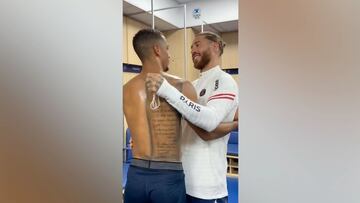 El gesto de Ramos con su nuevo compa?ero que le cedi¨® el '4'