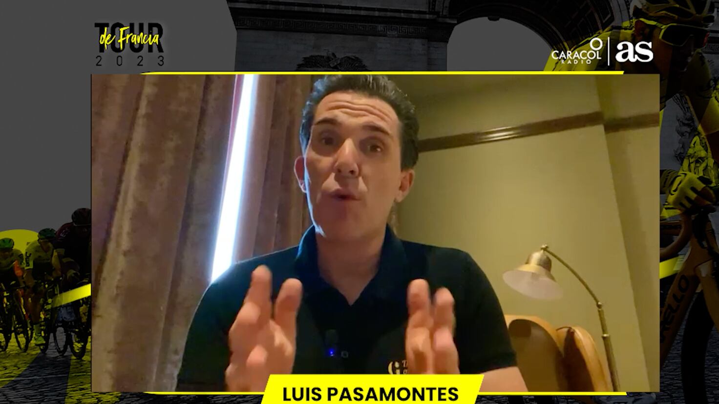 Luis Pasamontes en el Tour Feliz por Pogacar y aplausos para Rigo AS