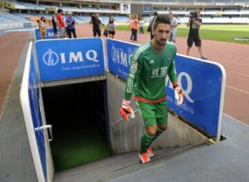 Oier Olazábal con la Real Sociedad. 