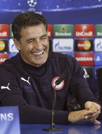 En la rueda de prensa en el Calderón.