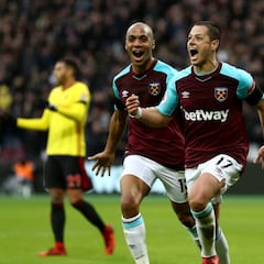 Gol de Chicharito Hernández abrió la llave para el triunfo del West Ham