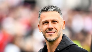 BUENOS AIRES, ARGENTINA - JULY 21: Martin Demichelis of River Plate looks on during a match of Liga Profesional 2024 between River Plate and Lanus at Estadio Más Monumental Antonio Vespucio Liberti on July 21, 2024 in Buenos Aires, Argentina. (Photo by Rodrigo Valle/Getty Images)