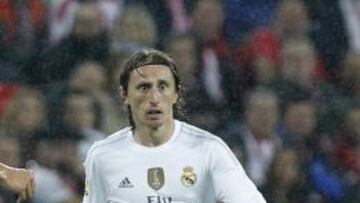 Modric, durante el partido.