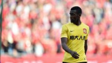 Jackson Martínez, con la camiseta del Evergrande.