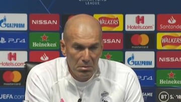 Rueda de prensa de Zidane antes del Manchester City vs. Madrid