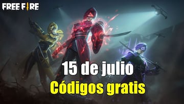 Free Fire | Códigos de hoy viernes 15 de julio de 2022: recompensas gratis