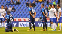 En el duelo entre Puebla y Cruz Azul, partido que arranc&oacute; la jornada 8 del Apertura 2017, se rindi&oacute; homenaje a v&iacute;ctimas y damnificados por el sismo que sacudi&oacute; a la Rep&uacute;blica Mexicana.