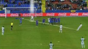 Gol de piti. El jugador del Granada marcó de falta directa, con Iturra delante del portero. No hay fuera de juego según se interpreta tras la modificación de la Regla XI.